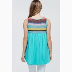 Women's Turquoise And Multi Color Crochet Tank -Ariat Store 0 65ffea1a 4ffe 40fd 8c26 b13b08706310