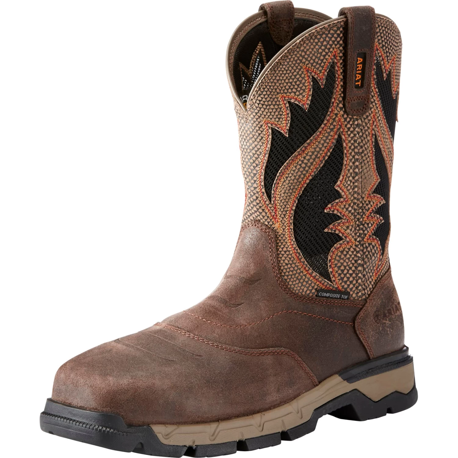 Ariat Rebar Brown And Tan VentTek Composite Toe Work Boot 3 Ariat Rebar Brown And Tan VentTek Composite Toe Work Boot