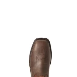 Ariat Men's Chocolate Work Hog XT VentTEK Spear Square Carbon Toe Work Boot -Ariat Store 10027305 2