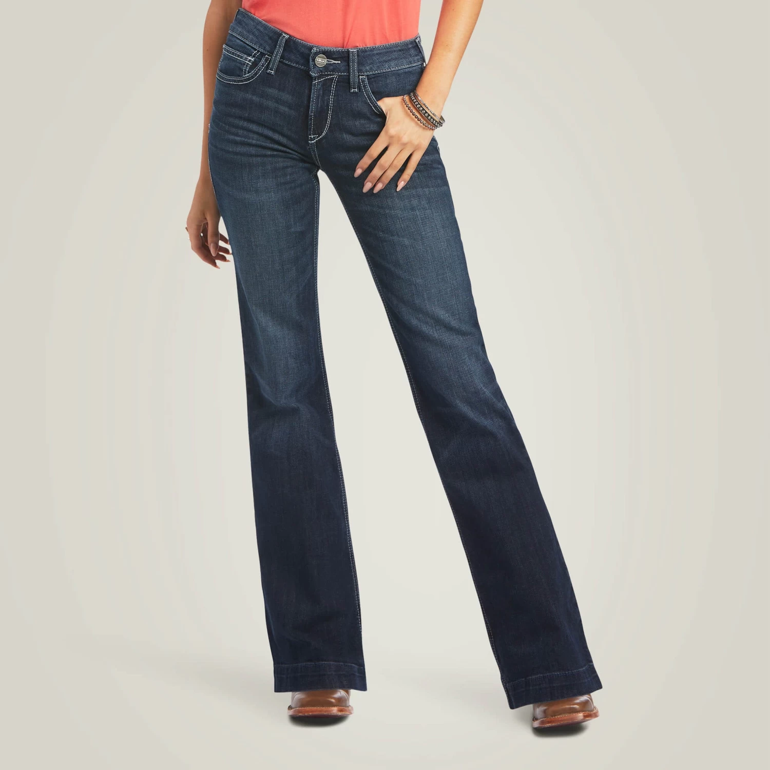 Ariat Alisha Wide Leg Trouser Jeans 4 Ariat Alisha Wide Leg Trouser Jeans - Image 2