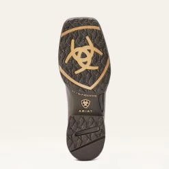 Ariat Clay And Brown Floral Square Toe Boots -Ariat Store 10042421 sole warm 1