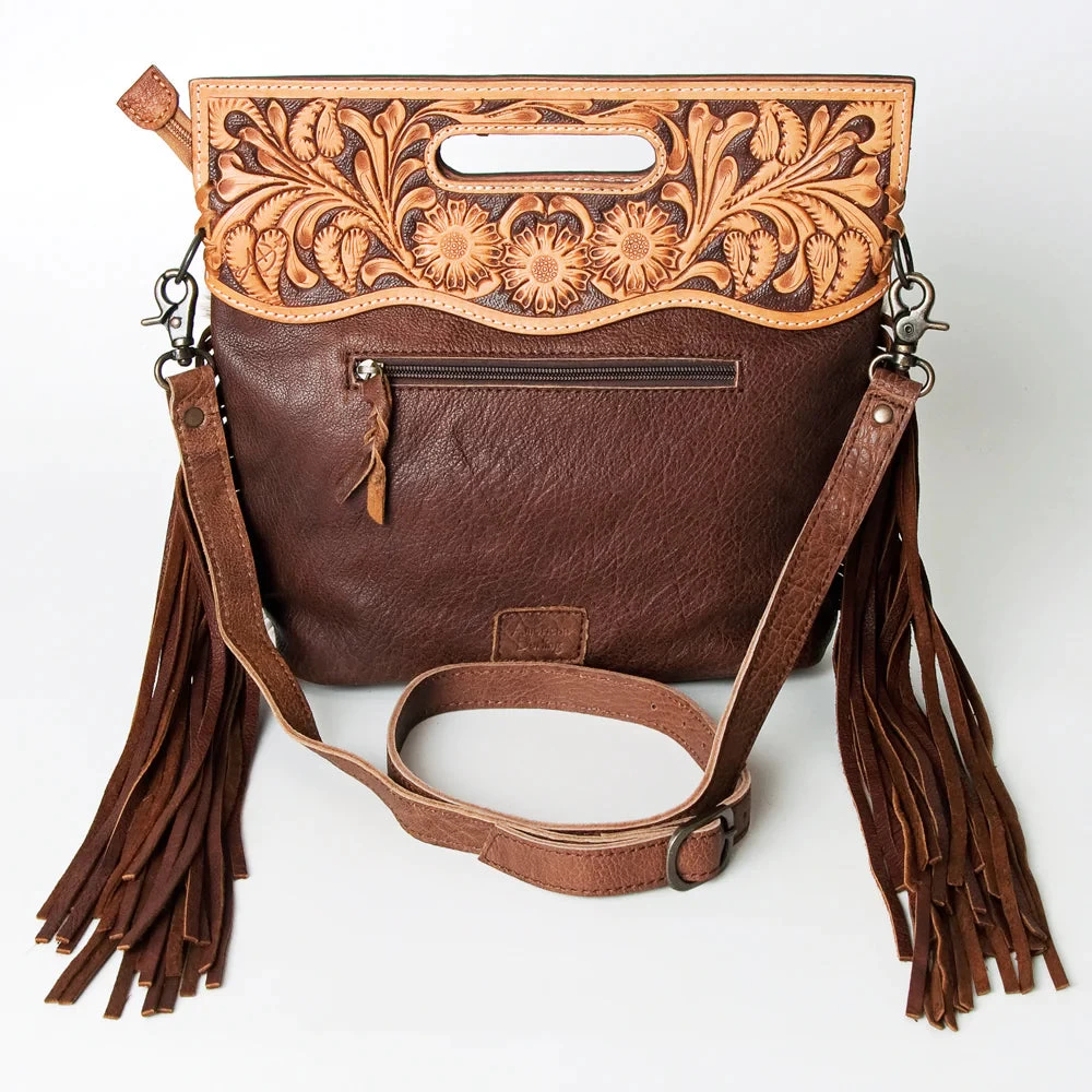 American Darling Brown And White Hide Fringe Purse 6 American Darling Brown And White Hide Fringe Purse - Image 4