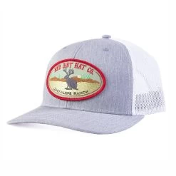 Red Dirt Jackalope Gray And White Cap