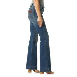 Wrangler Women's Shelby High-Rise Trouser Jeans -Ariat Store 11MPESY BS01 SWBB PRD