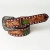 American Darling Tooled Leather Cactus Belt 2 American Darling Tooled Leather Cactus Belt -Ariat Store 121320 z