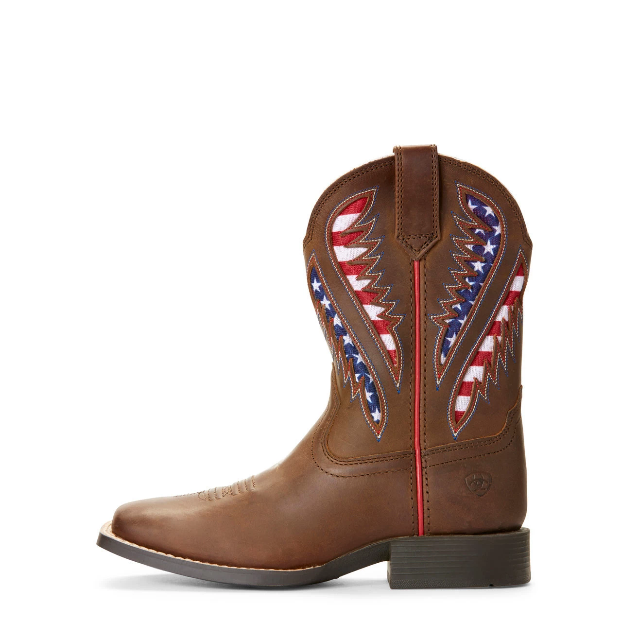 Ariat Kid's Red, White, And Blue Quickdraw VentTEK Square Toe Boot 7 Ariat Kid's Red, White, And Blue Quickdraw VentTEK Square Toe Boot - Image 5