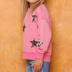 Kid's Fushia And Leopard Star Pullover -Ariat Store 17350897 c874fa83 2b6a 4436 ad21 b3368ff03bb1