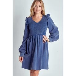 Washed Smocked Bust Flare Dress -Ariat Store 17540743 6db0d473 24fd 4486 ac49 7d6995c7c139