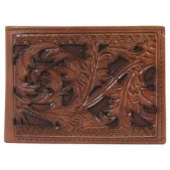 Hooey Brown Tooled Bifold