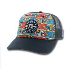 Hooey Blue Print Quake Snap Back Cap