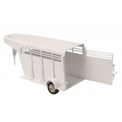 Little Buster Toys White Stock Trailer -Ariat Store 200840 5
