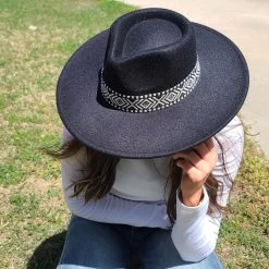 Women's Black Fedora W/ Aztec Band -Ariat Store 20220413 134041