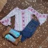 Pink Aztec Bell Sleeve Shirt 2 Pink Aztec Bell Sleeve Shirt -Ariat Store 20230123 140423