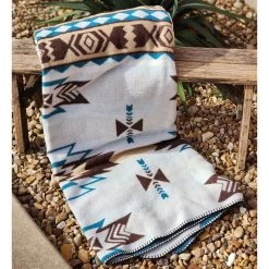 White Chippawa Throw Blanket