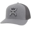 Hooey Mid-Profile Grey And Black Cap-Silver Hooey Logo -Ariat Store 2112GY02 1000x1000 9cb256fb e12d 48fc 8140 5ecc6eb5f2b5