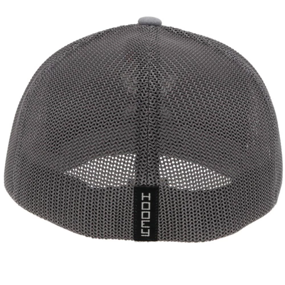 Hooey Mid-Profile Grey And Black Cap-Silver Hooey Logo 4 Hooey Mid-Profile Grey And Black Cap-Silver Hooey Logo - Image 2