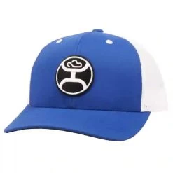 Hooey Blue/White Primo Cap-Classic Hooey Black/White Patch