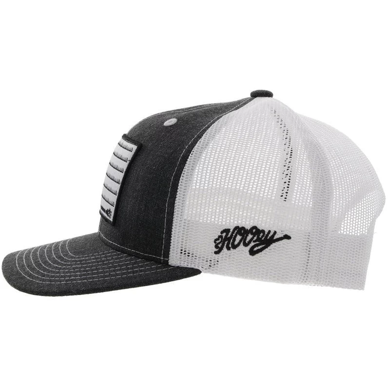 Hooey YOUTH Charcoal/White Cap-Cowboy Flag Patch 4 Hooey YOUTH Charcoal/White Cap-Cowboy Flag Patch - Image 2