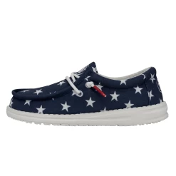 Heydude Hey Dude Youth Wally American Flag -Ariat Store 40046 9CW WALLYYOUTHPATRIOTIC AMERICANFLAG LEFTSIDE