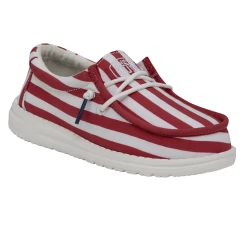 Heydude Hey Dude Youth Wally American Flag -Ariat Store 40046 9CW WALLYYOUTHPATRIOTIC AMERICANFLAG RIGHTANGLE