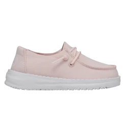 Heydude Hey Dude Wendy Toddler Slub Canvas Pink 15 Heydude Hey Dude Wendy Toddler Slub Canvas Pink -Ariat Store 40144 680 WENDYTODDLERSLUBCANVAS PINK RIGHTSIDE