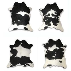 Black And White Small Cowhide Rug