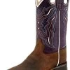 Children's Brown And Purple Top Square Toe Boots -Ariat Store 51XgFWpamxL. AC UY695