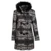 Hooey Ladies Long Coat With Faux Fur Hood-Charcoal Aztec -Ariat Store 8vhiHDBw