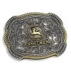 Montana Silversmiths Montana Silver John Deere Scalloped Belt Buckle -Ariat Store A718JD