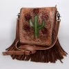 American Darling Cactus Tooled With Fringe Purse -Ariat Store ADBG396