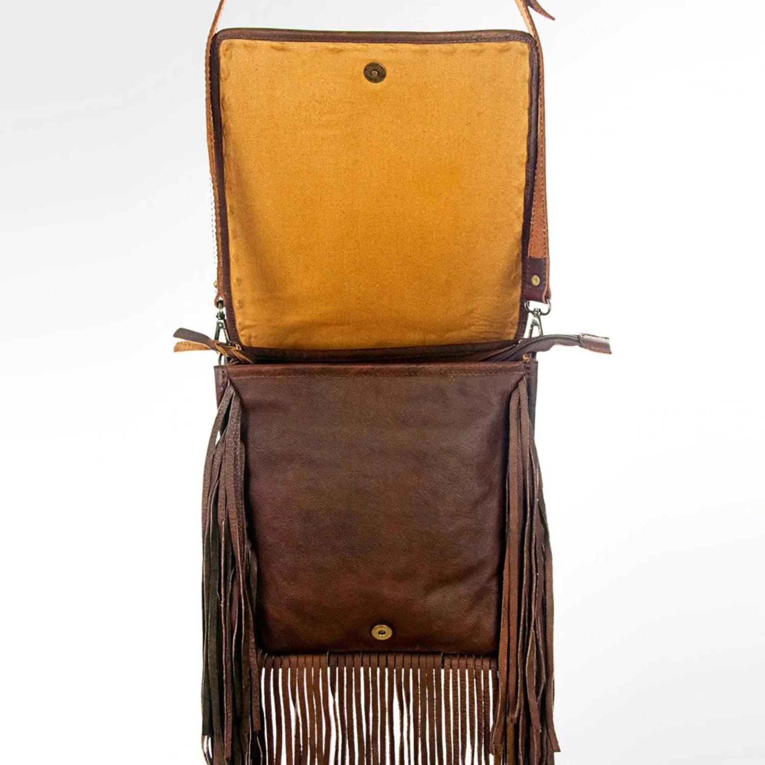 American Darling Cactus Tooled With Fringe Purse 6 American Darling Cactus Tooled With Fringe Purse - Image 4