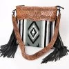 American Darling Grey Aztec Blanket/Thunderbird Tooling Bag -Ariat Store ADBGZ705