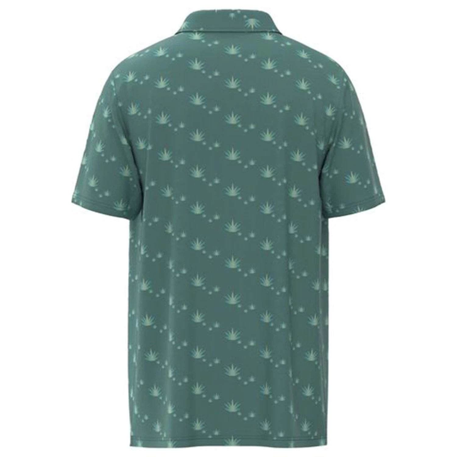 Hooey Men's Teal Agave Leaf Print Polo 4 Hooey Men's Teal Agave Leaf Print Polo - Image 2
