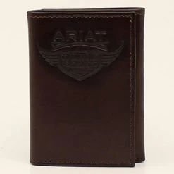 Ariat Brown World Series Trifold
