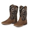 Kid's Brown And Black Trace Square Toe Boot -Ariat Store DBL Barrel Trace Childrens Boots prod 56240 l 4449202