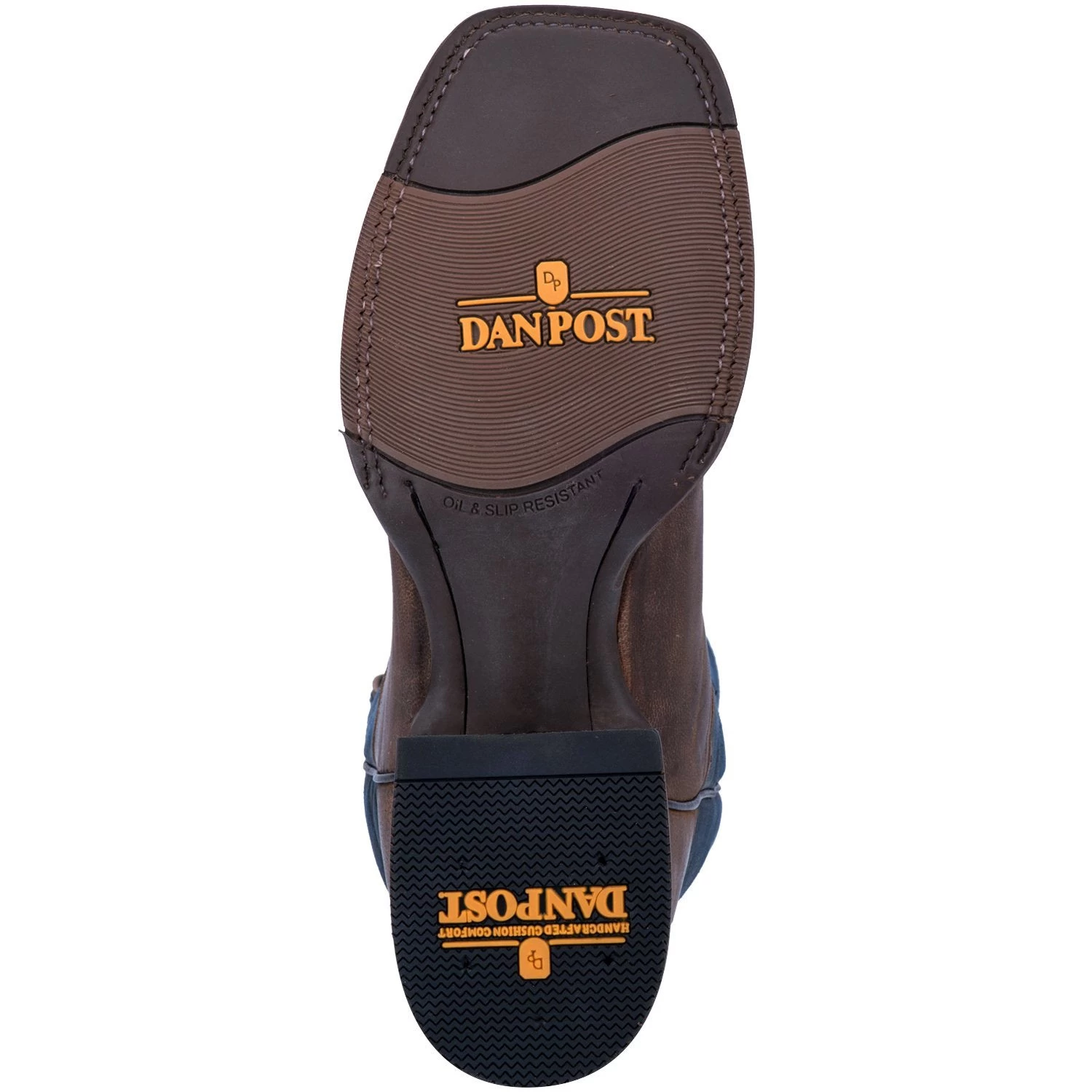 Dan Post Men's Brown Thin Blue Line Flag Square Toe Boot 8 Dan Post Men's Brown Thin Blue Line Flag Square Toe Boot - Image 6