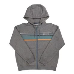Hooey Horizon Heather Grey Full Zip Hoodie