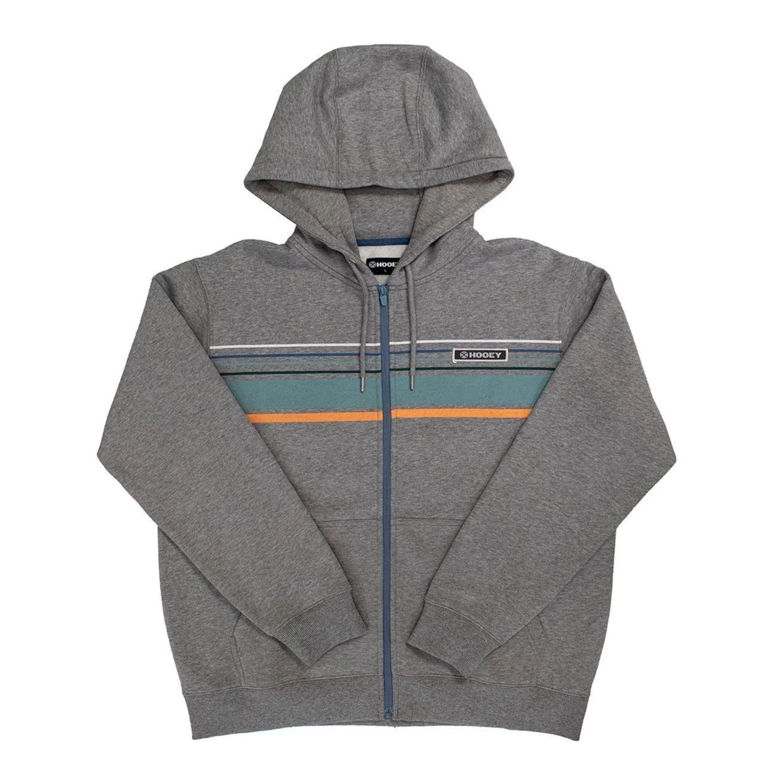 Hooey Horizon Heather Grey Full Zip Hoodie 3 Hooey Horizon Heather Grey Full Zip Hoodie