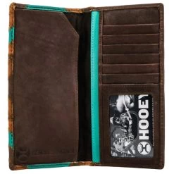 Hooey Brown And Turquoise Wallet -Ariat Store HW007 BRTQ2