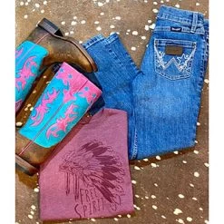 Wrangler Girls Star Bootcut Jeans -Ariat Store IMG 1370