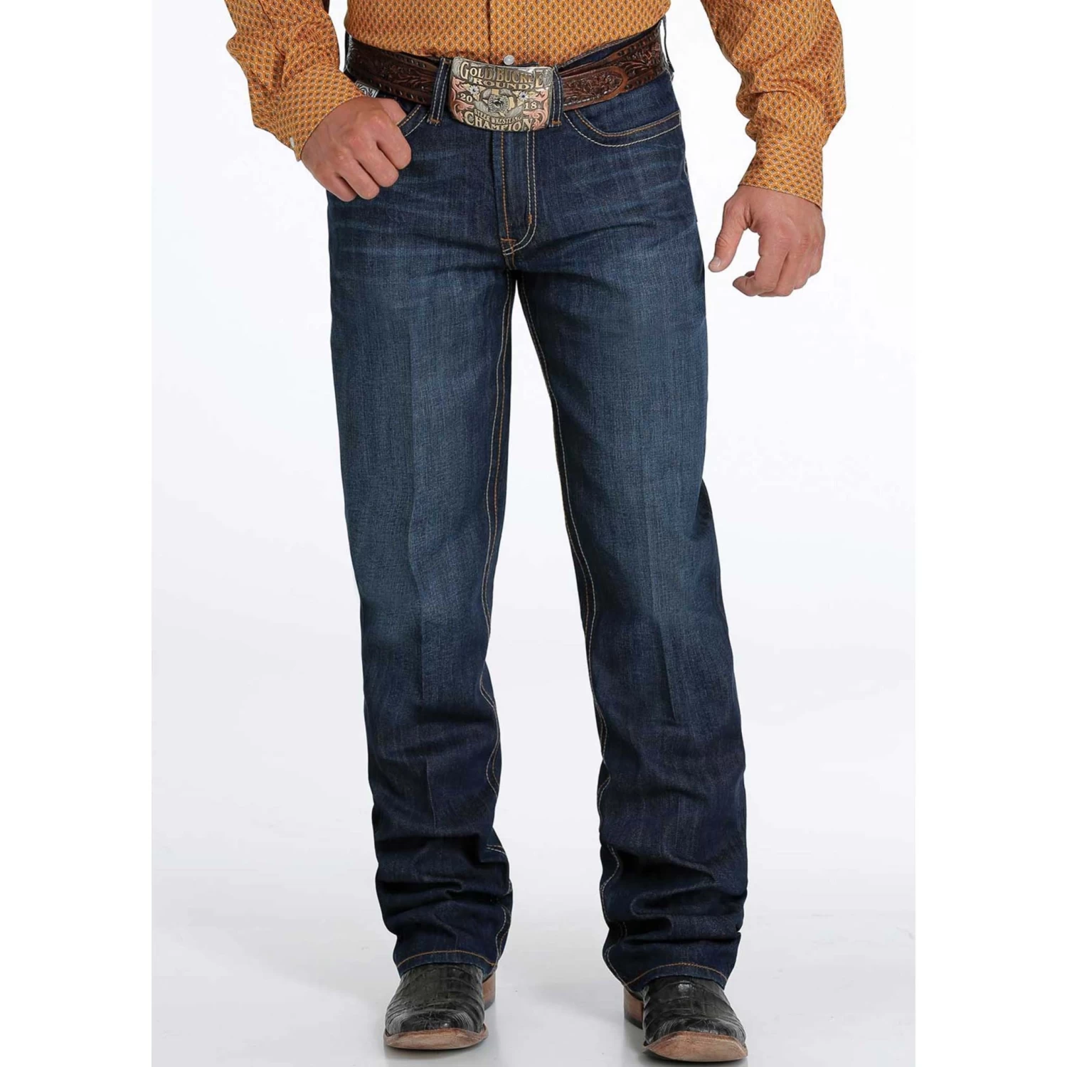 Cinch White Label Dark Indigo Jeans 4 Cinch White Label Dark Indigo Jeans - Image 2