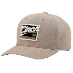 Men's Cinch Baseball Cap-Heathered Khaki 7 Men's Cinch Baseball Cap-Heathered Khaki -Ariat Store MCC0111006