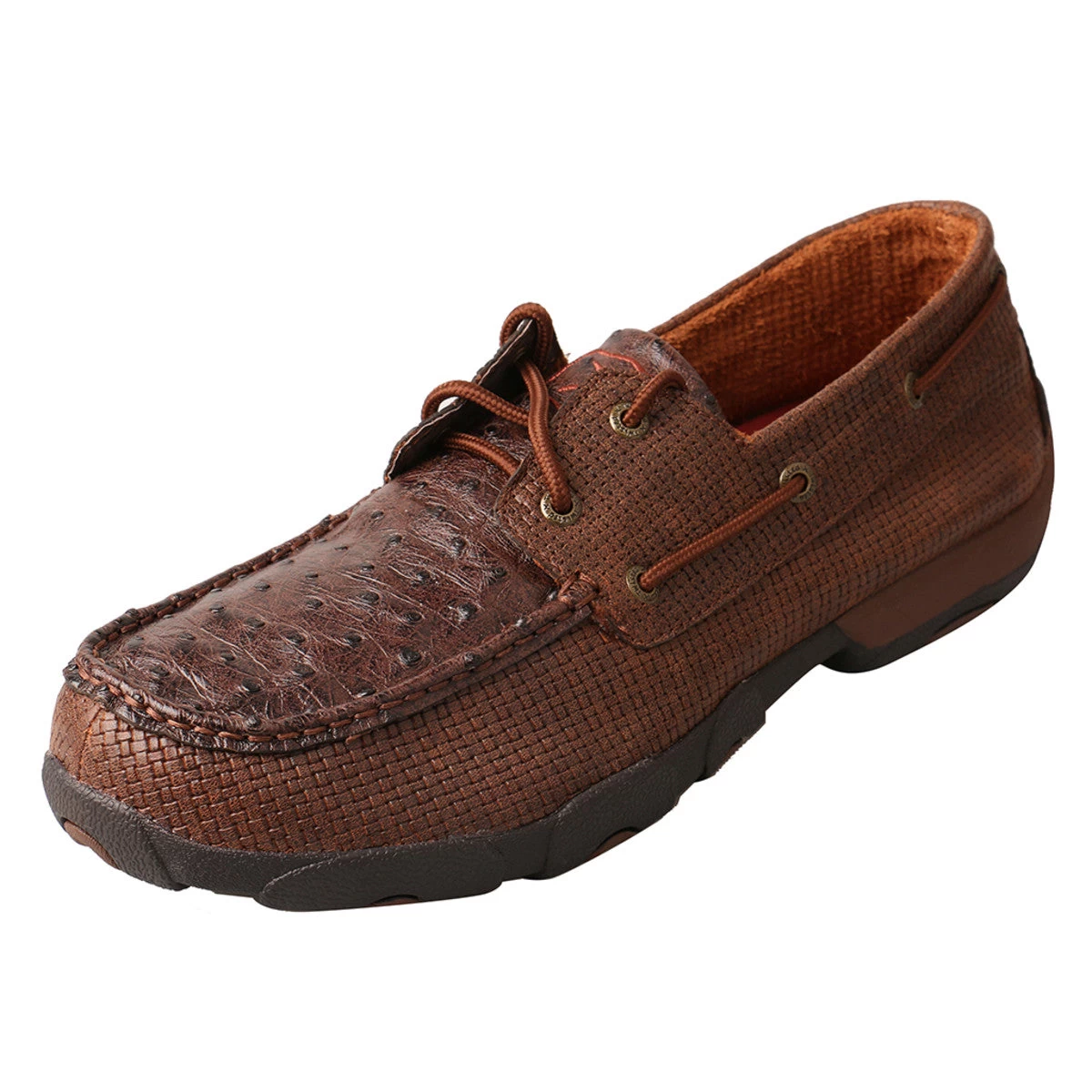 Twisted X Men's Brown Ostrich Shoe 3 Twisted X Men's Brown Ostrich Shoe