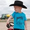Cinch Kids Turquoise Get Rowdy Bronc Tee -Ariat Store MTT7671082