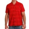 Cinch Red Aztec Shirt 1 Cinch Red Aztec Shirt -Ariat Store MTW1401033