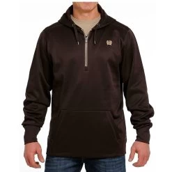 Cinch Brown 1/4 Zip Hoodie