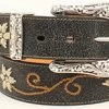 Nocona Women's Black Floral Embroidered Belt -Ariat Store Nocona Ladies Embroidered Belt prd 67524 l n34470012