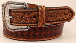 Nocona Men's Brown Basketweave Belt