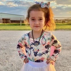 Shea Baby Wild Buffalo Fringe Long Sleeve Onesie -Ariat Store SB24a