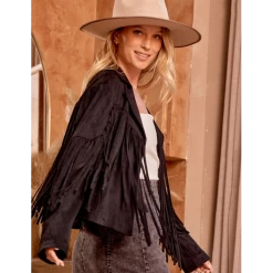 Black Suede Fringe Jacket -Ariat Store Screenshot2022 09 24115134